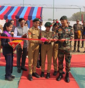 सेठ एम आर जैपुरिया स्कूल्स बनारस में नवीन एनसीसी शूटिंग रेंज का भव्य उद्घाटन