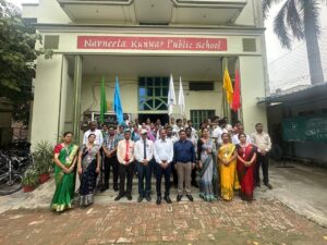 नवनीता कुँवर पब्लिक स्कूल में अलंकरण समारोह आयोजन, छात्र परिषद ने ली नेतृत्व और सेवा की शपथ