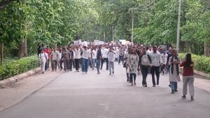 BHU के छात्रों का प्रदर्शन