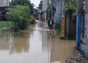 नारायणपुर में जलभराव