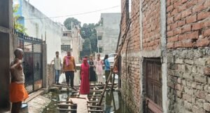 नीलकंठ नगर कॉलोनीचितईपुर जलभराव