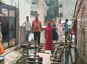 नीलकंठ नगर कॉलोनी जलभराव चितईपुर